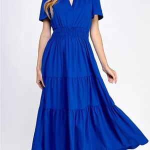 Elegant Blue Boutique Maxi Dress